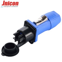 Jnicon High Quality IP65 Wasserdichtes 3-poliges Powercon XLR-Anschluss kabel Profession elles Netz kabel Stecker buchse für LED-Bildschirm