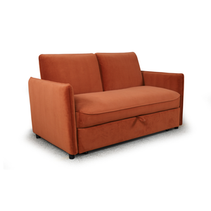 <span class=keywords><strong>Canapé</strong></span>-lit <span class=keywords><strong>convertible</strong></span> 2 places en tissu terre cuite avec chaise longue pour salon, appartement, mobilier de maison - Product Image 3