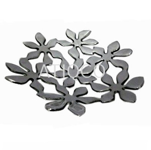 Nouveau Plateau à Fruits et Fleurs en Aluminium Coulé au Sable, Style Unique, Écologique, Finition Émail Craquelé, Assiettes Régulières Variées - Product Image 2