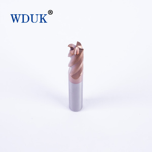 HRC55 Tungsten Çelik Yuvarlak Uçlu Freze, 4 Kanallı Karbür <span class=keywords><strong>CNC</strong></span> Freze Kesicisi, Çelik İşleme İçin - Product Image 6