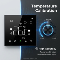 Termostato Inteligente Tuya ZigBee OEM de Fábrica, 16A, Pantalla Táctil LED, WiFi, Controlador de Temperatura de 3A para Calefacción por Suelo Radiante Eléctrico