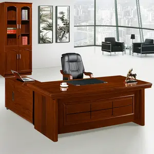 Meja furnitur kantor klasik, ceo kayu, manajer meja kantor, meja eksekutif modern, Meja kantor mewah, eksekusi