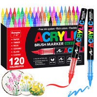 Ensemble de 168 marqueurs de peinture acrylique de couleur, marque GuangNa, stylos de dessin pour graffiti DIY, pour l'école, les enseignants et les étudiants