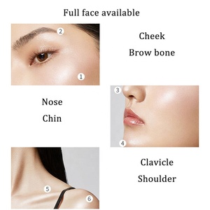 Cosméticos de Marca Privada, Protector Solar Mineral Resistente al Agua, Iluminador Brillante de Larga Duración con Purpurina de <span class=keywords><strong>Diamante</strong></span>, <span class=keywords><strong>Maquillaje</strong></span> Facial en Polvo Compacto - Product Image 2