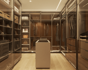 Sang Trọng Hiện Đại Đi Bộ Trong Tủ Quần Áo Tủ Quần Áo Para Habitacion Tùy Chỉnh Hệ Thống Thiết Kế Gỗ Phòng Ngủ Tủ Cho Phòng Ngủ Mở Tủ Quần Áo - Product Image 5