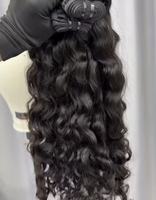Perruque de cheveux humains bouclés bruts de 40 pouces, épaisse, de haute qualité, double tirage, cheveux humains bouclés bruts birmans, lots de cheveux bruts 15A