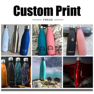 Tazas de Cola de 500ml al por mayor, frasco de botella azul <span class=keywords><strong>Klein</strong></span> para grabado láser, botella de agua de acero inoxidable 18/8 para impresión de logotipo, tazas personalizadas - Product Image 3