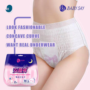 Vente en Gros Culottes Menstruelles Jetables en Tissu Non-Tissé Doux de Type Pantalon avec Feuillet Arrière Respirant - Product Image 6