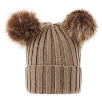 Bonnet pour bébé, bonnet d'hiver 0-3 ans pour bébé, bonnet à pompon pour fille et garçon
