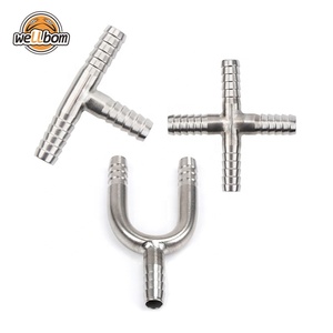 Thép Không Gỉ Barb Tee/Cross/Hình Chữ U 5/16 "Vòi Barb Lắp Phần Cứng Bia Homebrew - Product Image 1