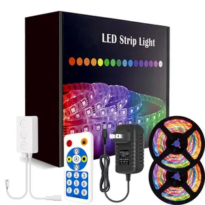 WS2811 Pixel Strip Smart 34.8ft 2 Rolls Smart Led Strip Lights Sync to Music cambia colore luci 5050SMD con controllo App