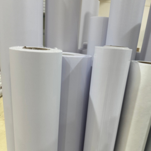 Glossy Matte Trắng PVC có thể in lớn Định dạng Vinyl cuộn cho triển lãm trang trí - Product Image 1