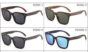 แว่นกันแดดแฟชั่นไม้ม้าลายโพลาไรซ์และไม้ไผ่สำหรับทุกเพศทุกวัย กรอบวินเทจทำมือ - Product Image 5