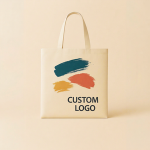 Custom Logo Recycled Fabric Plain Gift <b>Bag</b> <b>Large</b> Organic Calico Cotton Canvas Grocery Shopping <b>Tote</b> <b>Bag</b> for Woman - Product Image 2