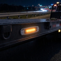 Feu de position latéral universel 12V 24V à 18 LED à défilement lumineux, clignotant dynamique multicolore pour camion et remorque