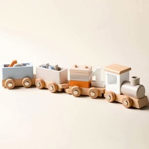 Toddler Educational Great Gift Numbers and Blocks Toy <b>Wooden</b> <b>Train</b> <b>Set</b> for Baby - Product Image 1