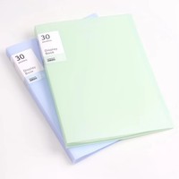 Classeur de présentation A4 à 30 pochettes, en plastique transparent, organiseur de documents, classeur pour le bureau, l'école, les fournitures de papeterie