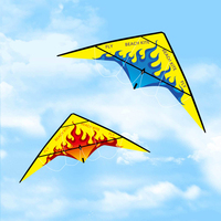 Cerf-volant de sport léger et écologique pour enfants, cerf-volant delta coloré à double ligne, cerf-volant acrobatique certifié CE-EN71 en polyester