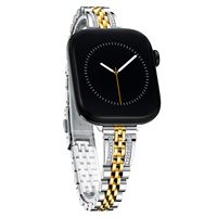 Correa Delgada y Elegante para Mujer para Apple Watch 11-1 SE 3-1, para Apple Watch 38 40 41 42 44 45 46, Correa de Acero Inoxidable para Reloj, OEM ODM