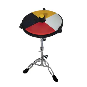 Tablero de práctica para principiantes Durable de alta calidad 12 pulgadas Cuatro colores Target Matte Drum Stand Almohadilla de silicona