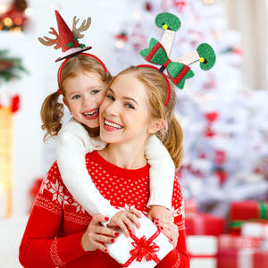 Kerst Cartoon Rendier Hoofdband 3d Kerst Hoed Hoofdband Nieuwjaar Kinderen Cadeau Hoofdband Feest Decoraties - Product Image 4