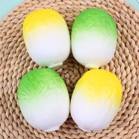 Mainan Squishy Kubis Cina Lucu, Slow Rebound PU Simulasi Makanan, Pereda Stres untuk Anak-anak