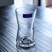 6 pièces boîte d'emballage couleur personnalisée maison fête Bar forme de montagne créatif ensemble de tasses en verre à whisky