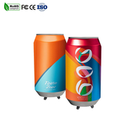 Pantalla LED Creativa en Forma de Lata P1.87/P2.0/P2.5, Impermeable, a Todo Color, Resolución 4K, Garantía de 5 Años, Pantalla Publicitaria (Para Cerveza)
