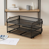 Organizador de Archivos Metálico de 3 Niveles, Desmontable y Plegable, Personalizable al por Mayor, para Oficina, Hogar, Escuela y Lugar de Trabajo