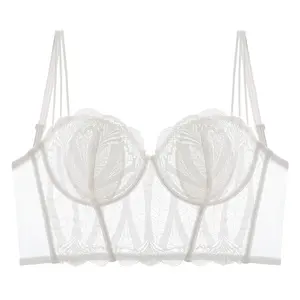 Lingerie taglie forti biancheria intima Sexy modellante ultra sottile reggiseno push-up morbido reggiseno con ferretto