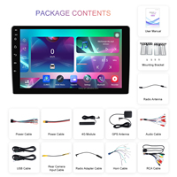 Autoradio Android Hikity Qualcomm 8 cœurs 4+64 Go 7/9/10 pouces Écran tactile QLED 4G LTE Carplay Android Auto GPS Wifi DSP Ventilateur de refroidissement