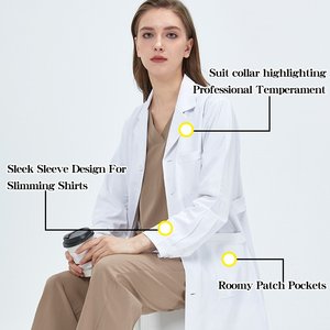 Camice <span class=keywords><strong>da</strong></span> laboratorio medico camice chirurgico donna antistatico professionale camice bianco professionale per laboratorio ortopedico uniformi <span class=keywords><strong>da</strong></span> <span class=keywords><strong>lavoro</strong></span> ospedaliero - Product Image 6