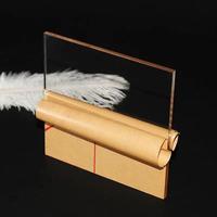 Feuille acrylique transparente ultra-fine avec épaisseur de précision, feuilles de plastique transparentes de 1 mm et 2 mm pour les couvercles d'affichage électronique