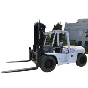 Ucuz doğrudan şantiye dört tekerlekli karşı dengeli içten yanmalı kullanılan 10ton TCM 100 Forklift dizel kullanılan