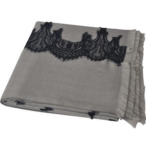 ผ้าคลุมไหล่อะคริลิคพิมพ์ลายดอกไม้สำหรับผู้หญิงสีน้ำเงินฟีนิกซ์ฮิญาบแฟชั่นดูไบฮิญาบพร้อมผ้าลูกไม้ฤดูร้อนสำหรับฤดูหนาว - Product Image 3