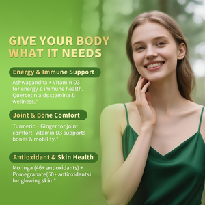 Gouttes de <span class=keywords><strong>Moringa</strong></span> Biologique 12-en-1 avec Ashwagandha Curcuma Liposomal 98% d'Absorption pour l'Énergie Immunité Articulations Digestion Métabolisme - Product Image 5