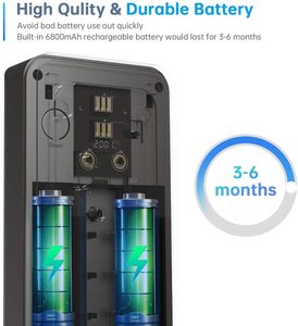 Videoportero inalámbrico Wifi Alexa 1080P FHD Cámara de timbre de puerta de seguridad para el hogar con timbre interior Batería - Product Image 6
