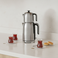 Nouvelle conception de bouilloire électrique turque sans fil en acier inoxydable, samovar pour usage domestique, maintien au chaud, bouilloire à thé de 1,7 L