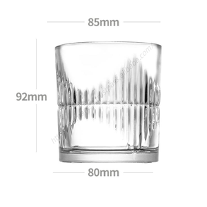 Verre à whisky rond givré de 335 ml, modèle SQ105, en verre cristallin, style ancien, pour la vente en gros - Product Image 1