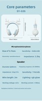 Casque Gaming ANC à Oreilles de Cerf Mignonnes, Câble Long de 2,2 m, 40 mm, pour E-Sports, PS5, Ordinateur de Bureau et Portable - Vente en Gros