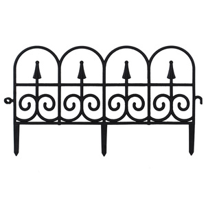 Small Interlocking Flexible Lawn Edging Single-Chip Type Wire Mesh Composition Modern Design Hollow Garden <b>Fences</b> for Gardens - Product Image 2