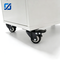 Vente directe usine – Roulettes contemporaines en acier doré diamanté de 1,5/2 pouces pour meubles, avec double roulement et roue en PU à visser