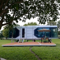 Mini Apple Home Design en acier Offre Spéciale durable Villa en bois à capsule innovante pour bureau, hôtel, serres préfabriquées pour l'extérieur