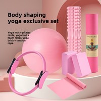 Set de Yoga para Mujer, Anillo de Pilates, Ejercicios de Estiramiento, Entrenamiento en Casa, Levantador de Cadera, Bolsa de EVA, Fitness, Moldeador Corporal