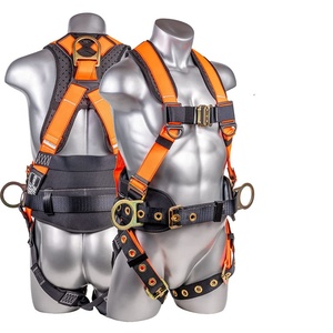 フルボディ 安全ハーネス 墜落制止用器具 建設工事用 ランヤード ショックアブソーバー付き 全身 <span class=keywords><strong>5</strong></span>点支持 安全帯 - Product Image 4
