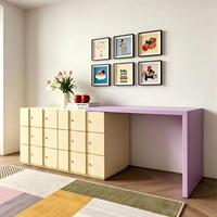 Ensemble de coiffeuse contemporaine JINXI avec peinture haute brillance, organisateur multifonctionnel pour chambre à coucher et bureau de rangement pour cosmétiques