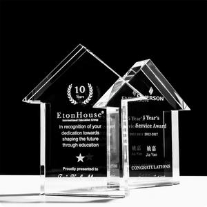 थोक संपत्ति मॉडल K9 क्रिस्टल ट्रॉफी पुरस्कार लोगो को अनुकूलित पुरस्कार के साथ अचल संपत्ति के लिए नए डिजाइन कस्टम - Product Image 3