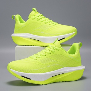 Chaussures de sport en cuir véritable légères avec semelle TPU - Baskets à absorption des chocs hautement élastiques pour hommes, idéales pour la course décontractée printemps/hiver - Product Image 3