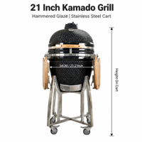 AUPLEX Asador De Carbon Restaurant Charcoal Grill 21 Inch Ceramic Kamado Grill for Outdoor Camado Grill Xl