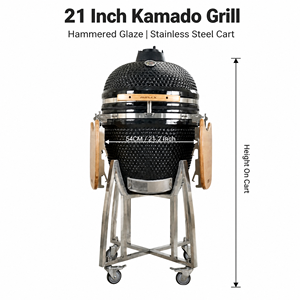 AUPLEX Asador de Carbón <span class=keywords><strong>para</strong></span> Restaurante, <span class=keywords><strong>Parrilla</strong></span> de Carbón de 21 Pulgadas, <span class=keywords><strong>Parrilla</strong></span> Kamado de Cerámica <span class=keywords><strong>para</strong></span> Exteriores, Kamado Grill XL - Product Image 6